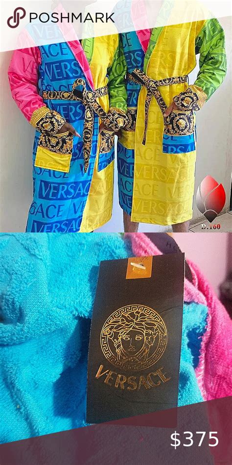 versace multicolor robe.